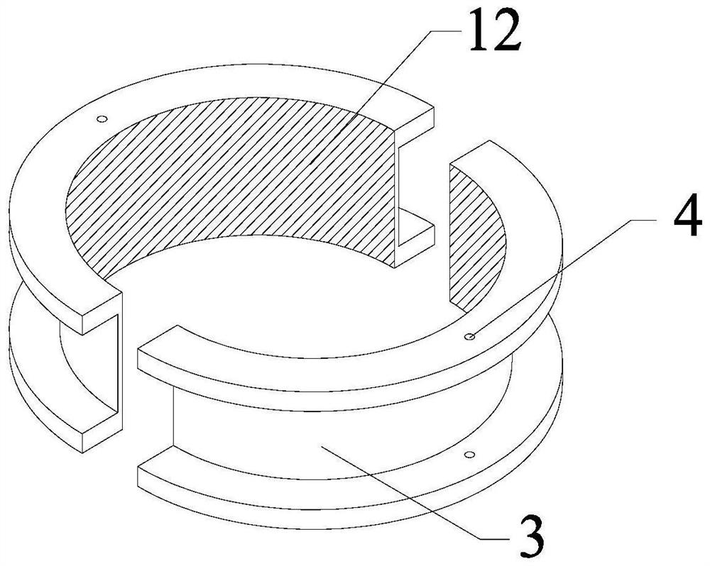 Turbulent flow energy consumption device for inhibiting breeze vibration of steel tube pole piece