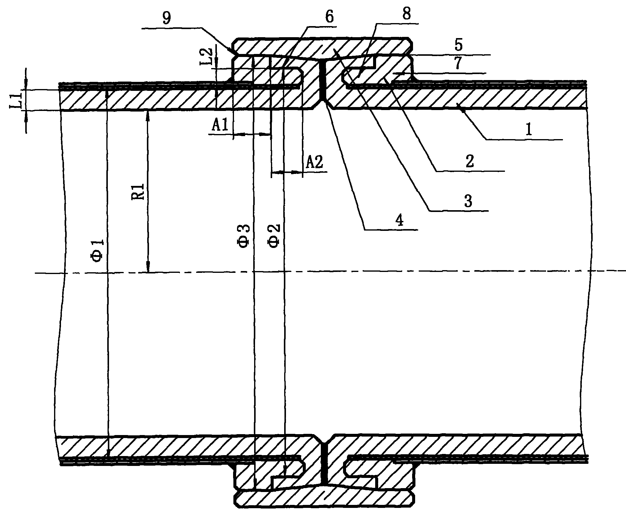 Connection method of ultrahigh molecular weight polyethylene pipelines