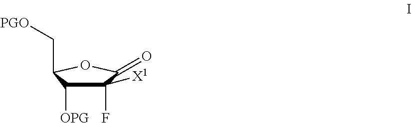 Processes for preparing 2-dihalo ribolactones