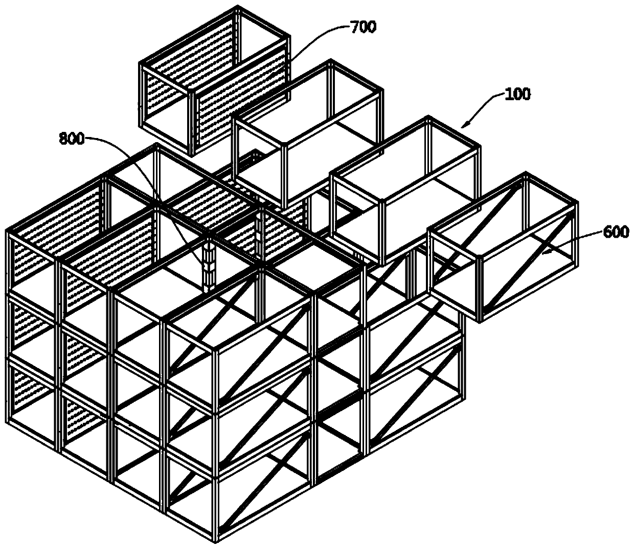 Modular assembly frame