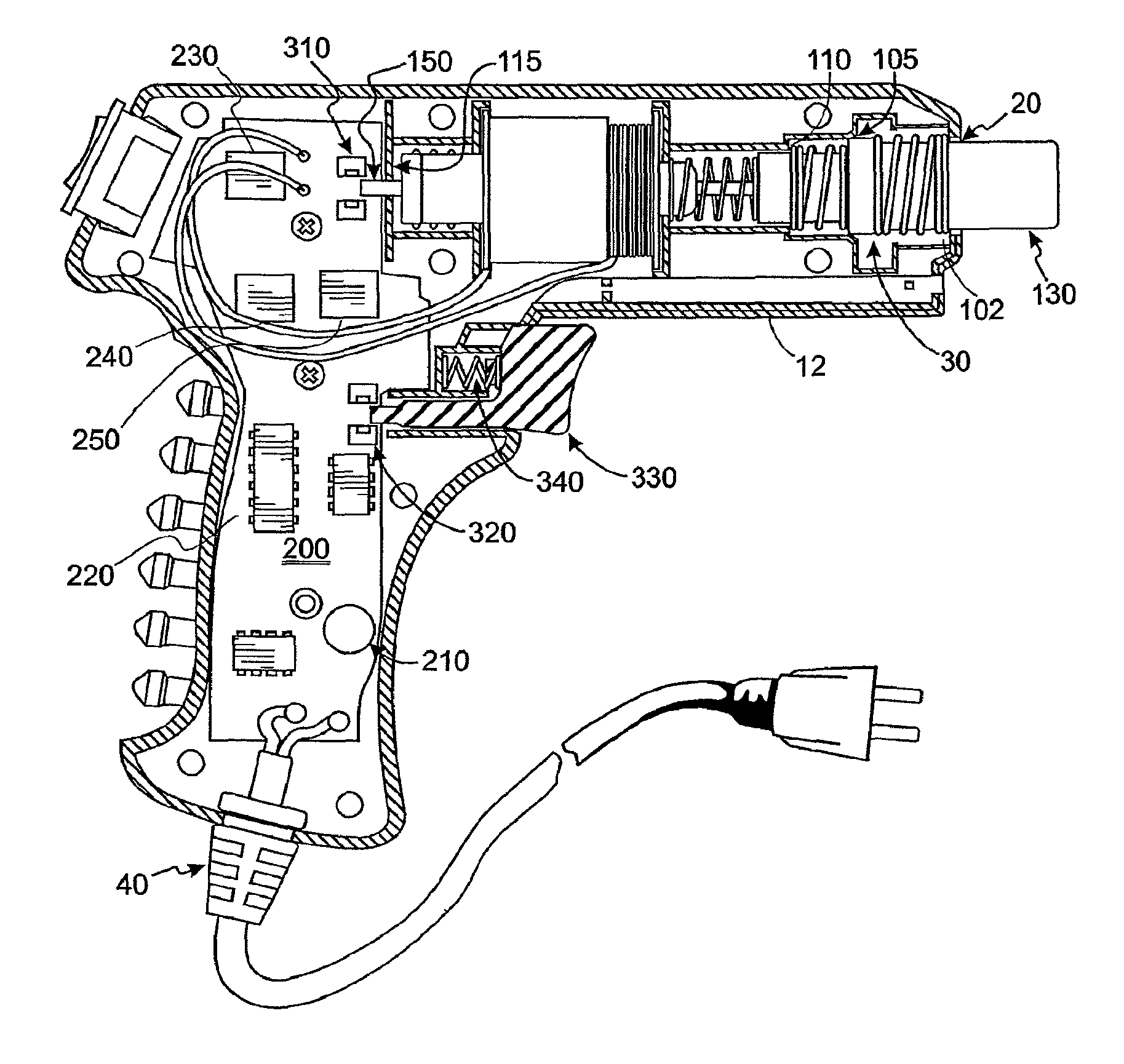 Electromechanical adjusting instrument