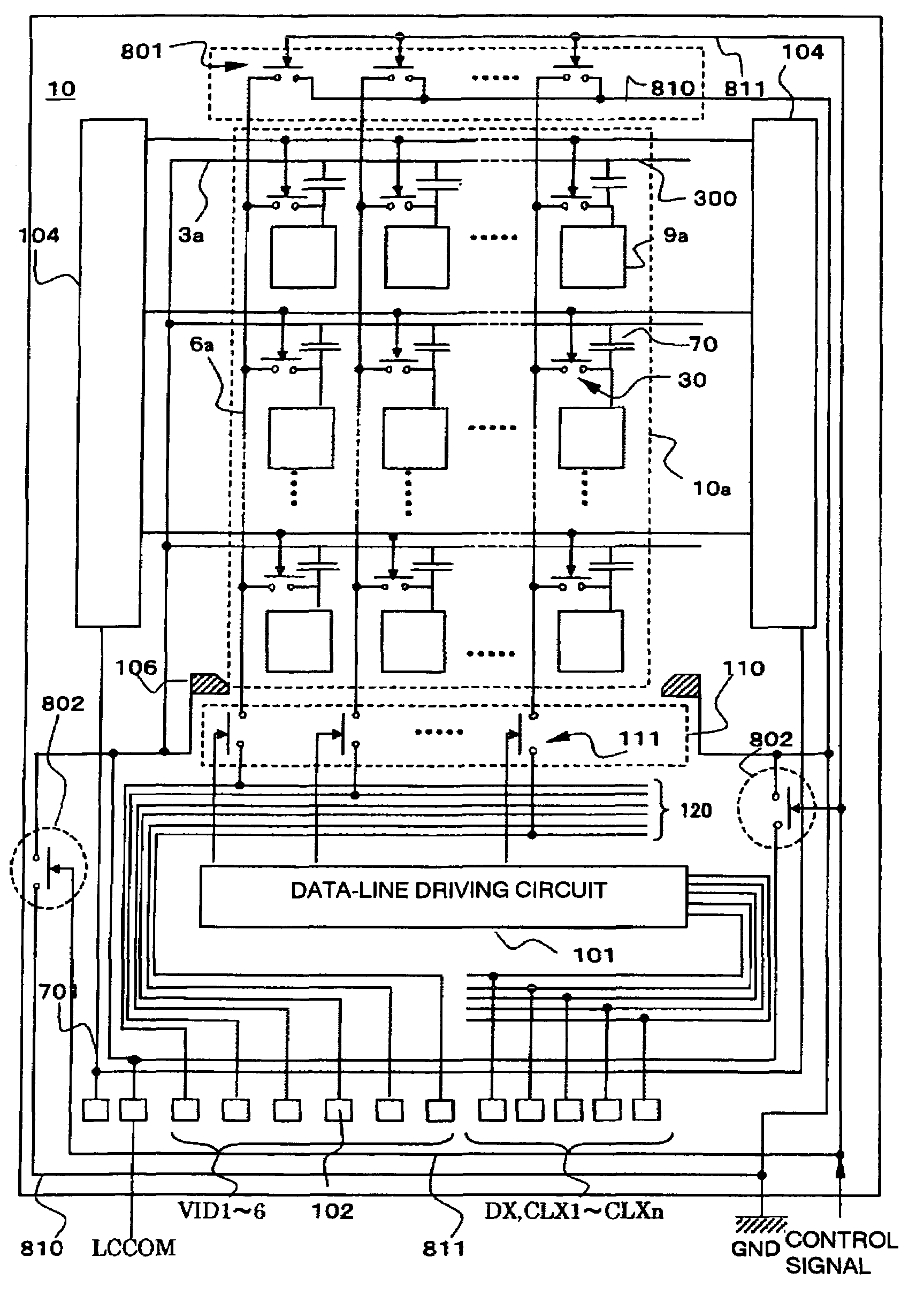 Electrooptic device, driving method therefor, electronic device, and projection display device