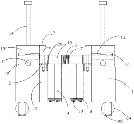 Large flange stacking machine