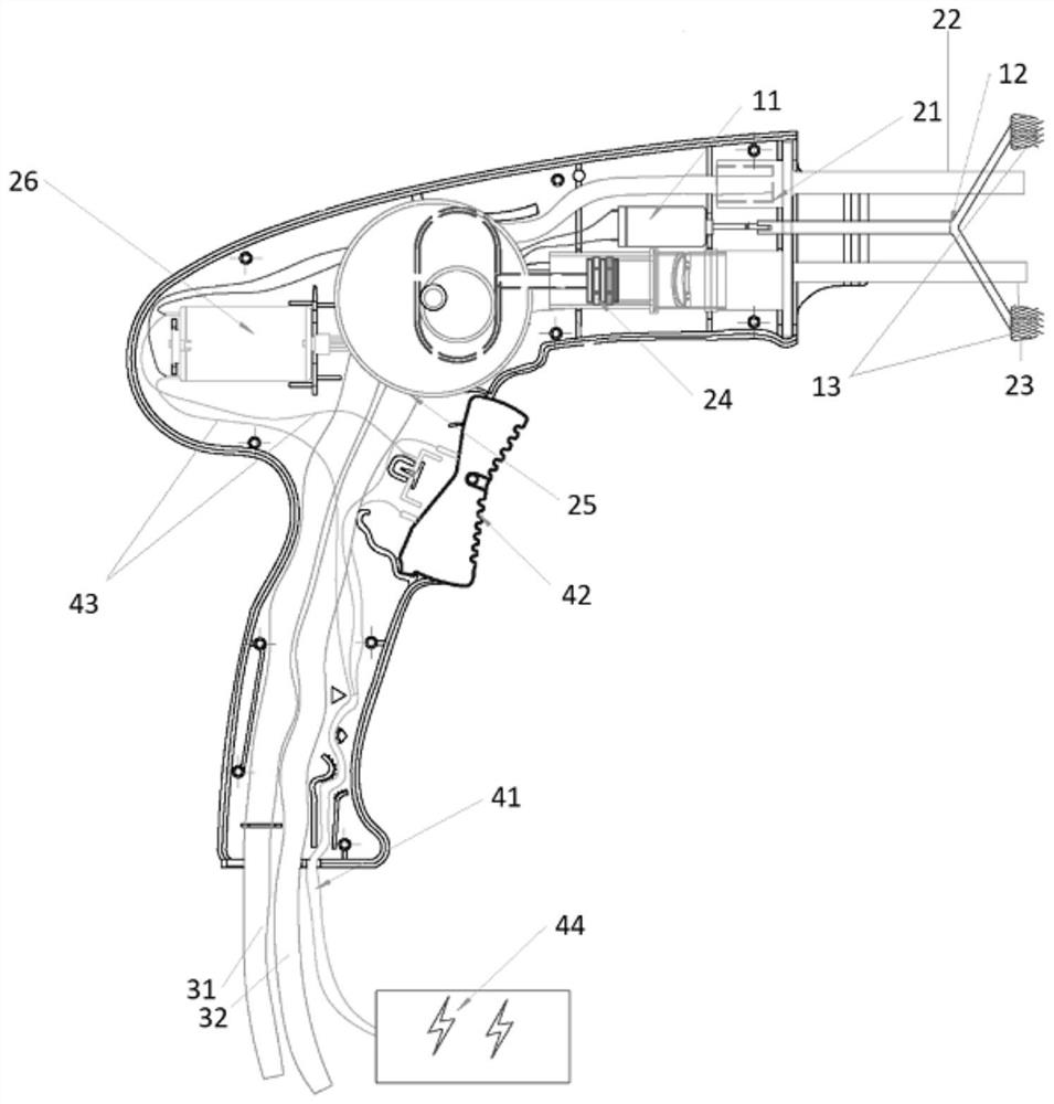 Electric sound wave pulse scrubbing device for artificial joint infection revision