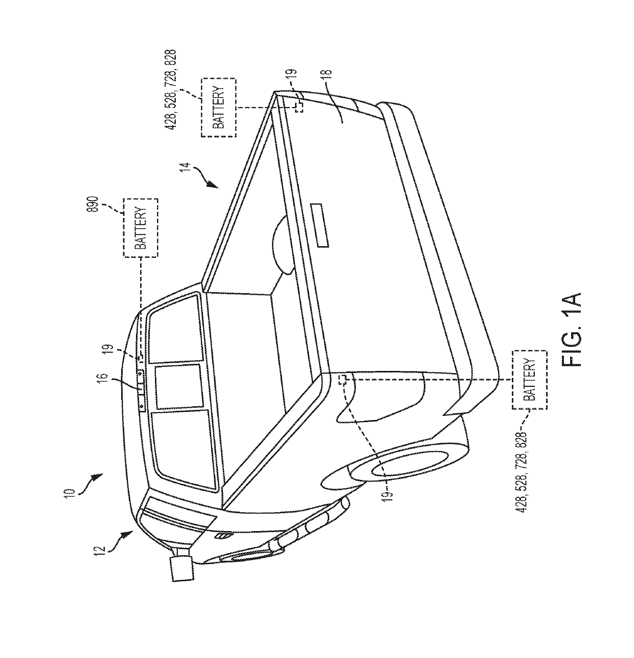 Brake light for truck bed enclosure