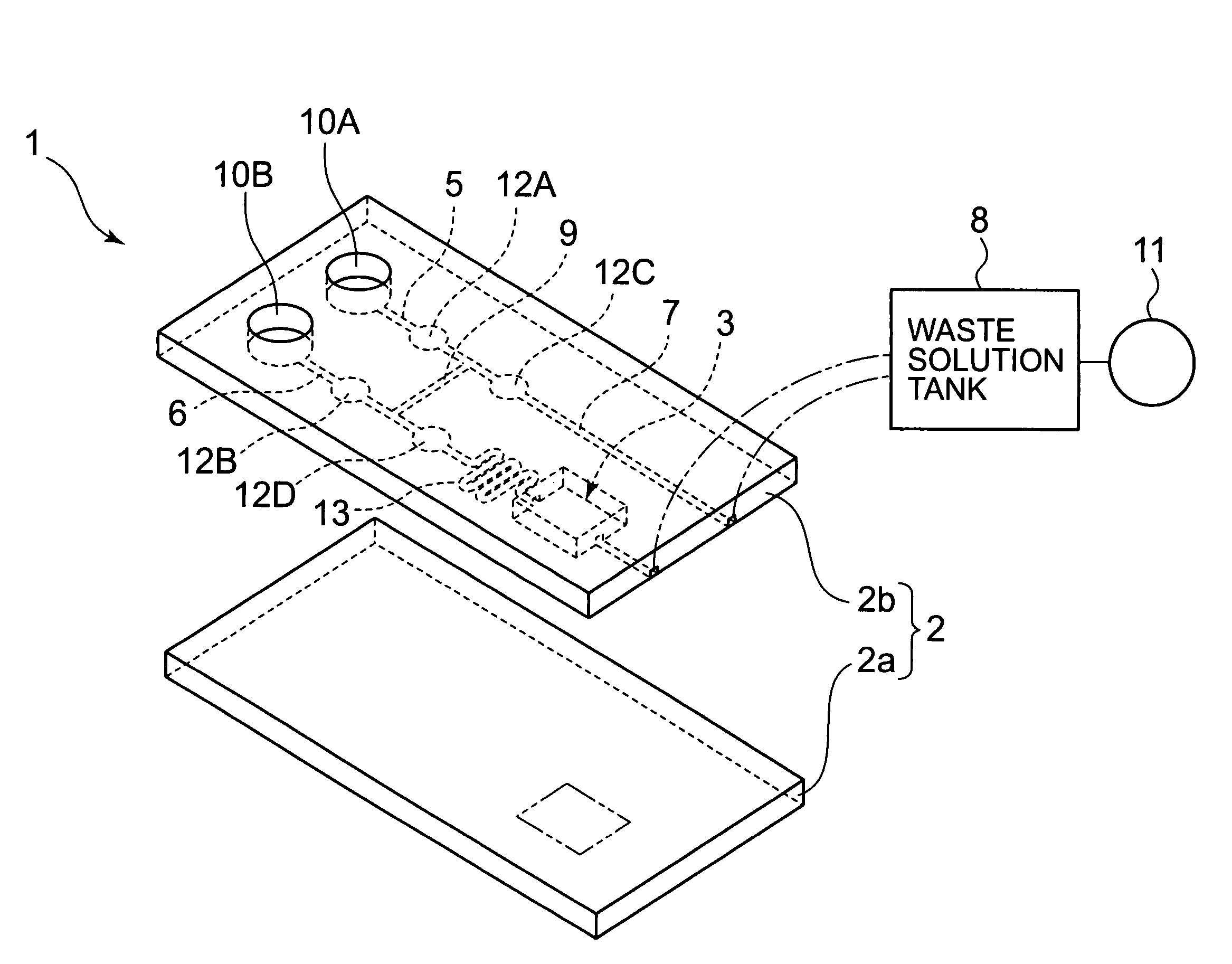 Microchip for analysis, analysis system having the same, and analysis method