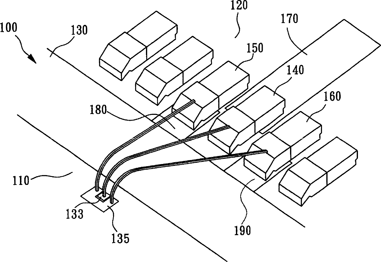 High-frequency throwing structure