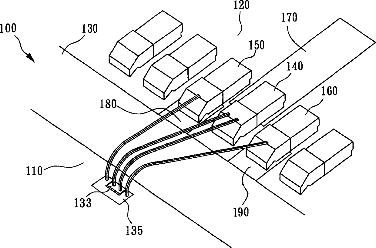 High-frequency throwing structure