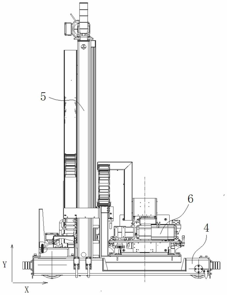 Automatic charging and replacing system for AGV battery