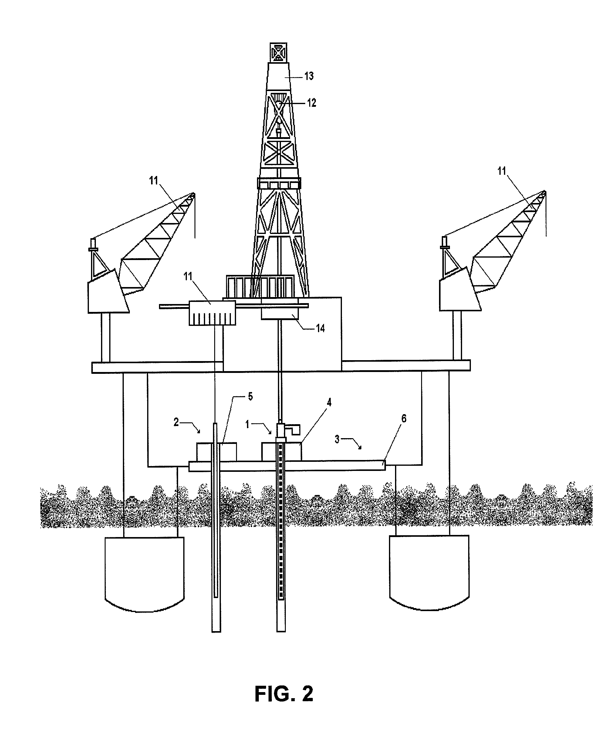 System and method for simultaneous sea drilling operations