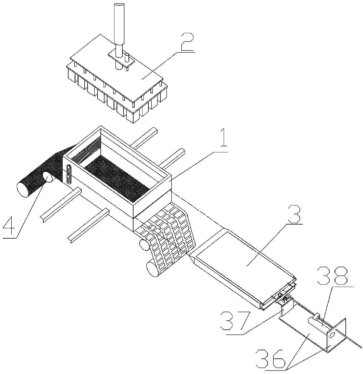 Equipment for filling tray with substrate for tobacco floating seedling raising