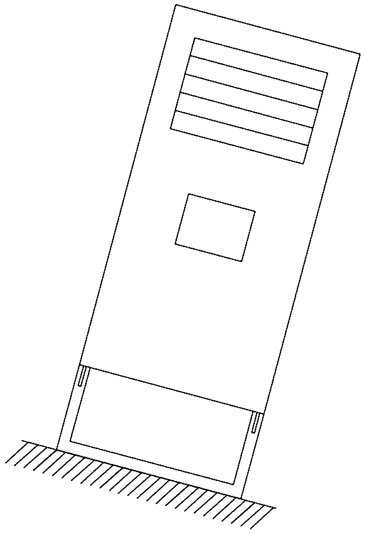 Anti-toppling air conditioner and control method