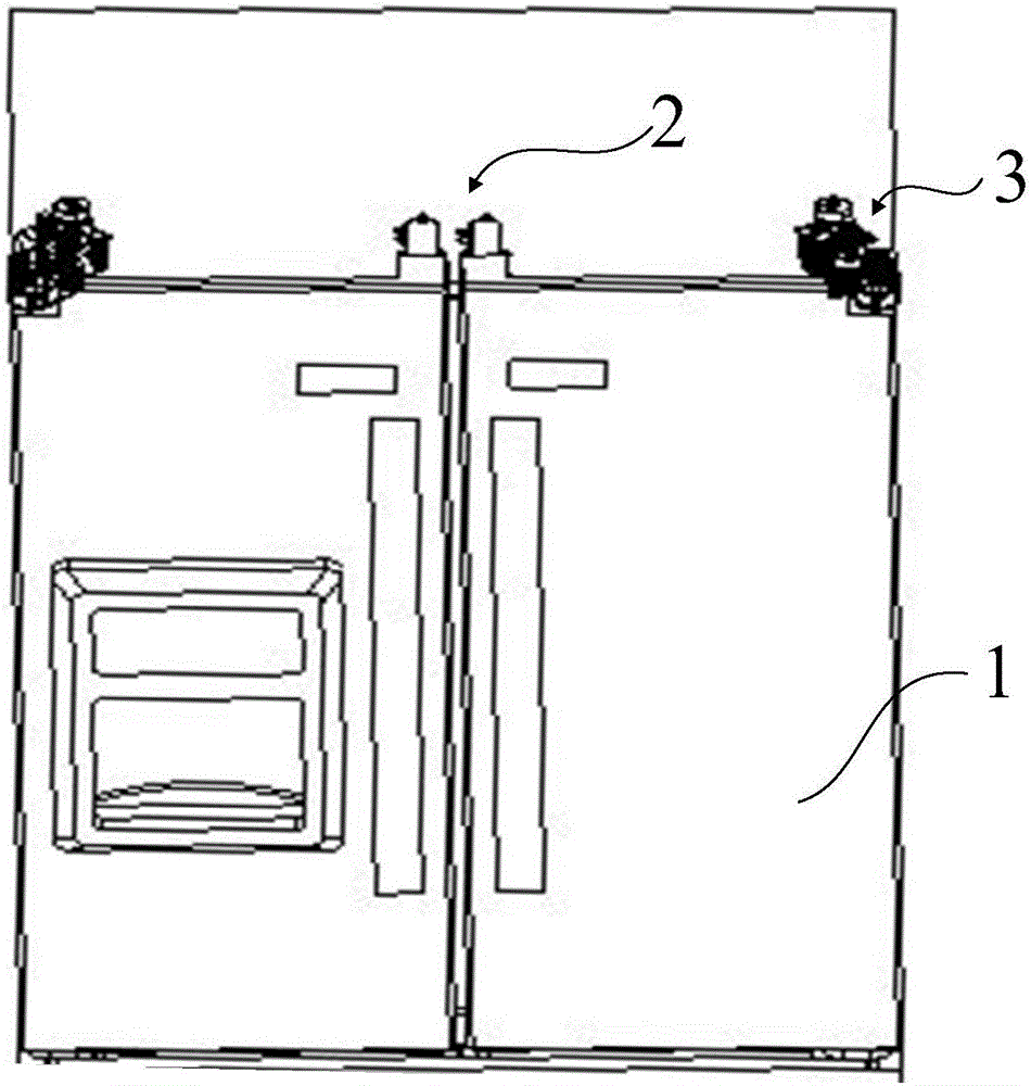 Door opening motor assembly, automatic door opening system, work method and refrigerator