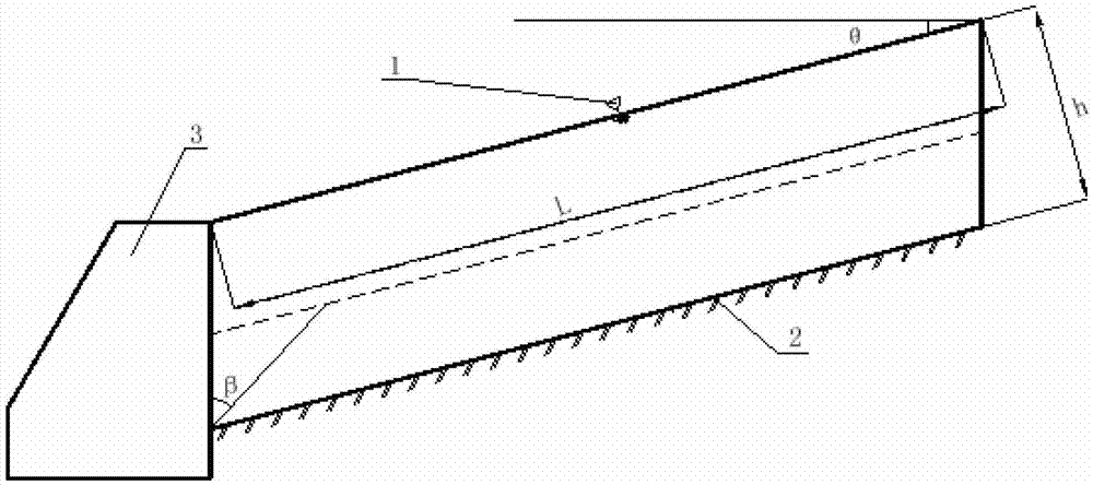 Double-layer slippage side slope anti-slip retaining wall soil pressure determining method