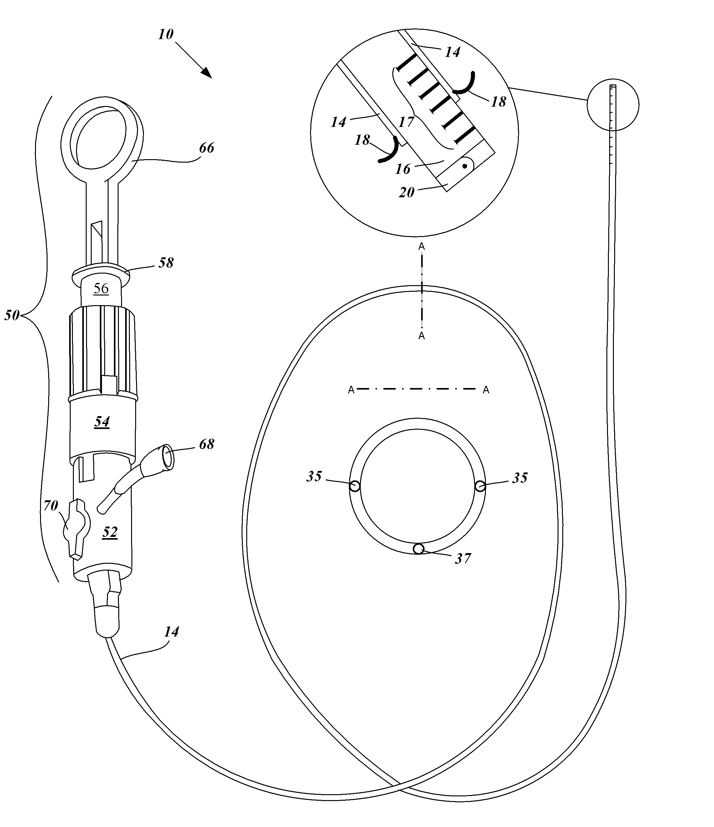 Device, system and method for multiple core biopsy