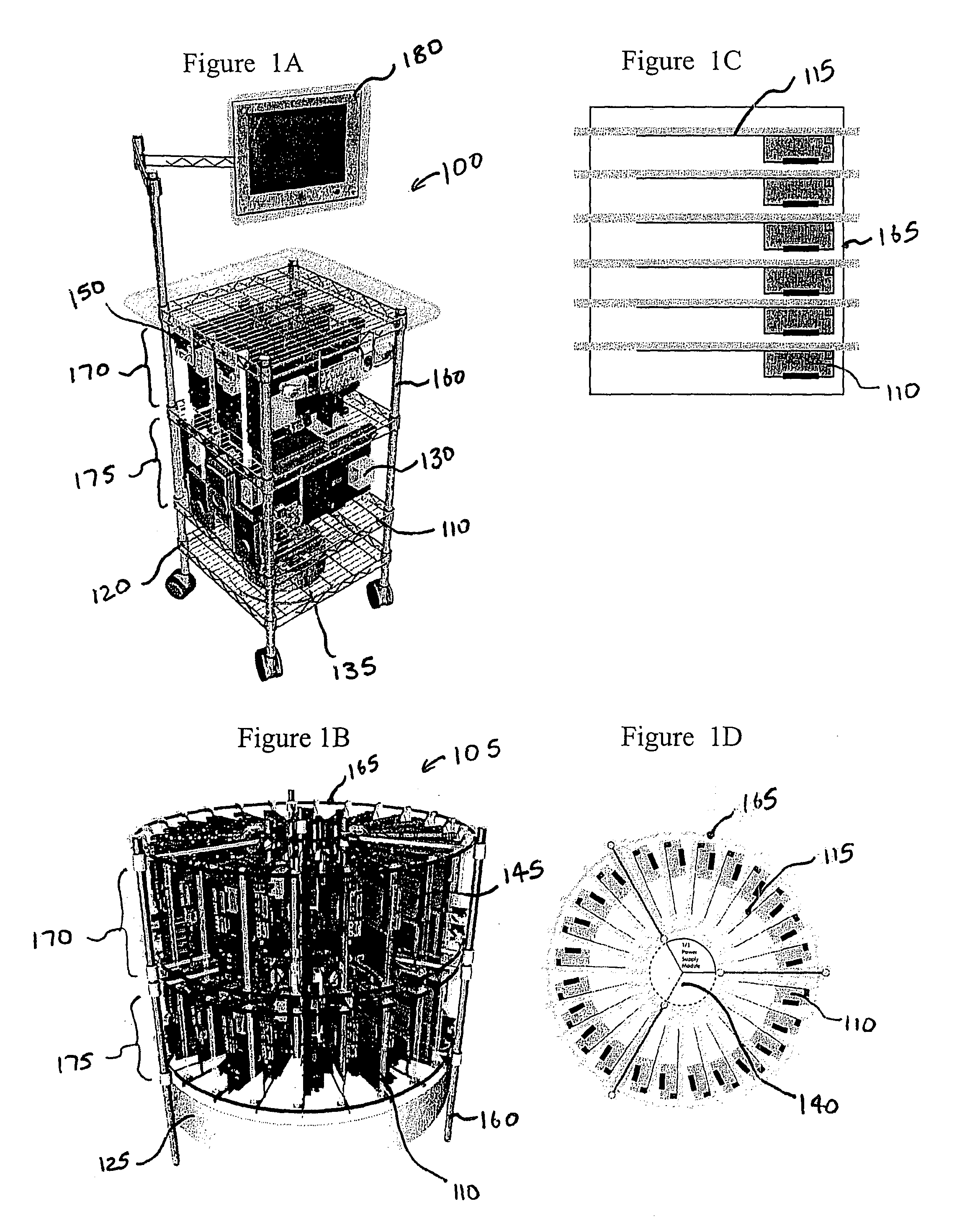 Housing assembly for stacking multiple computer modules