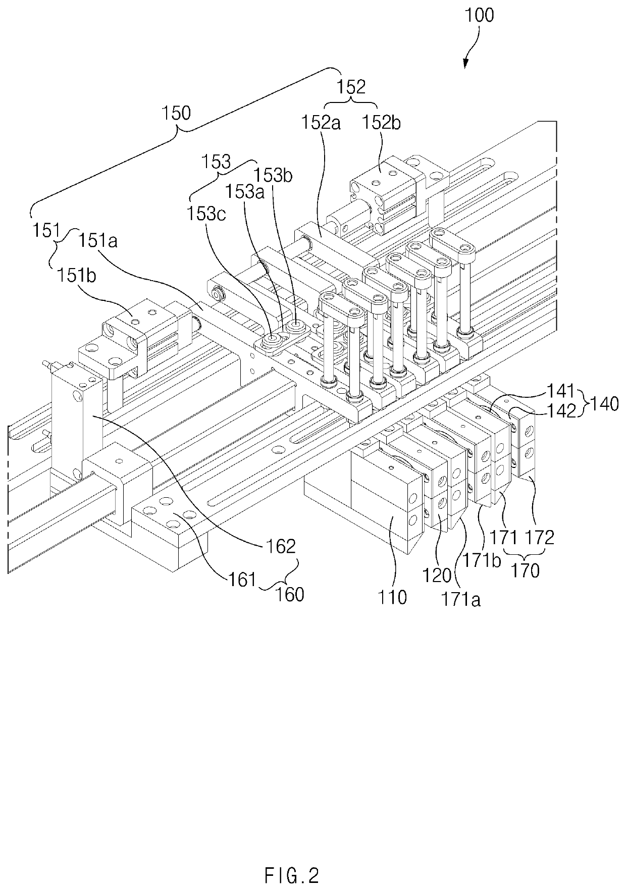 Degassing device, and facility and method for manufacturing secondary battery comprising the same