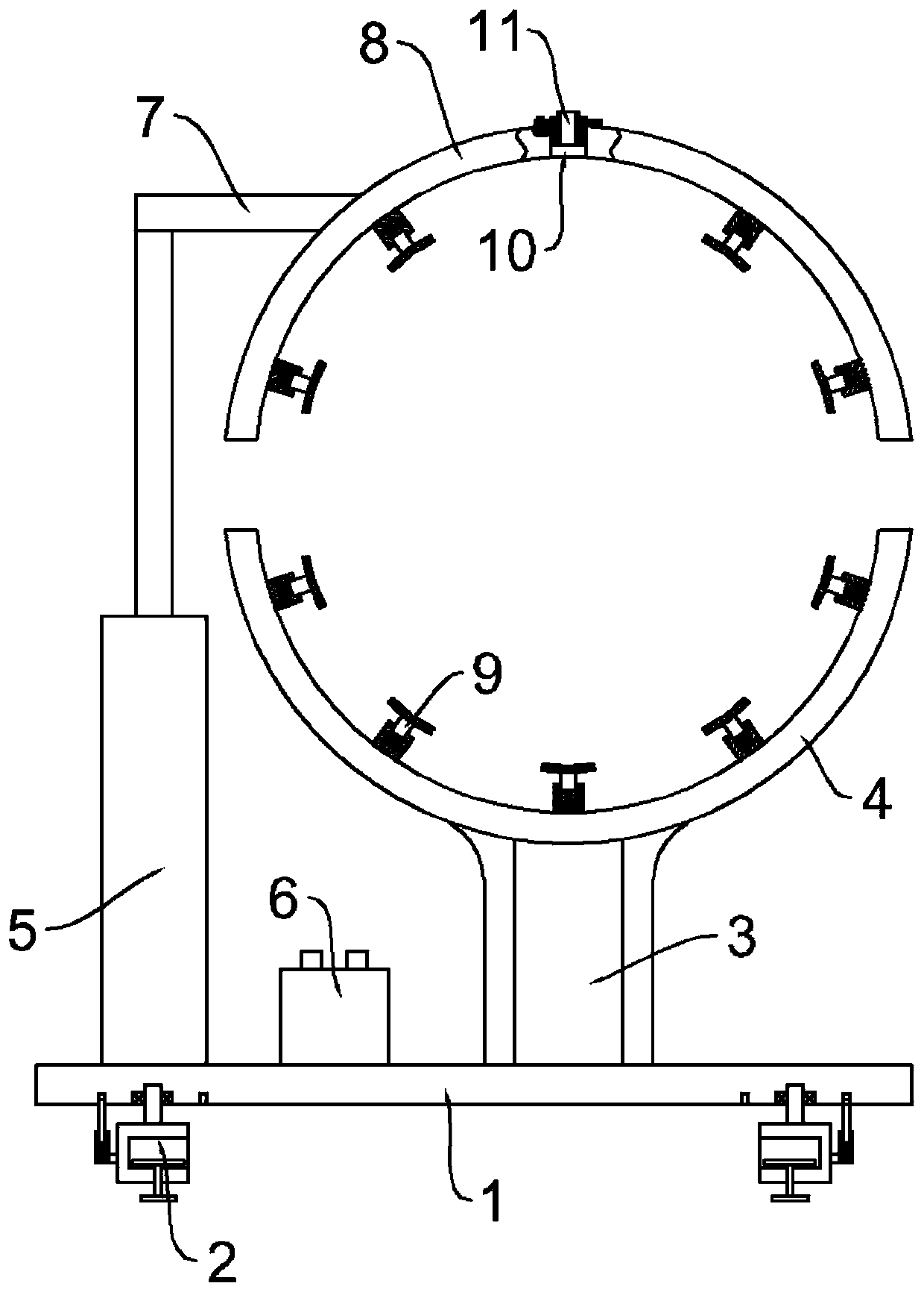 Auxiliary device for hematodialysis in nephrology department