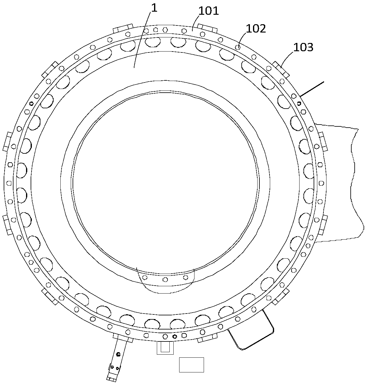 Thin-walled casing vibration reduction tooling