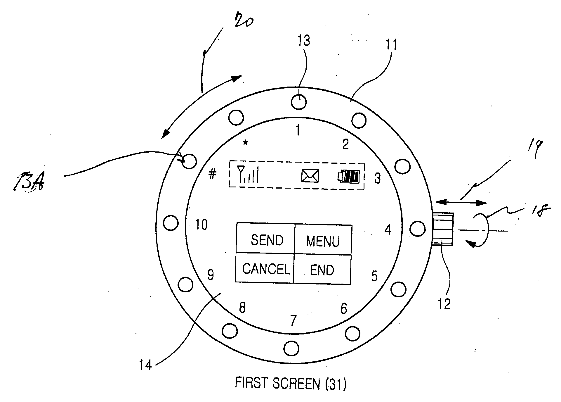 Method and apparatus for selecting menu in portable terminal