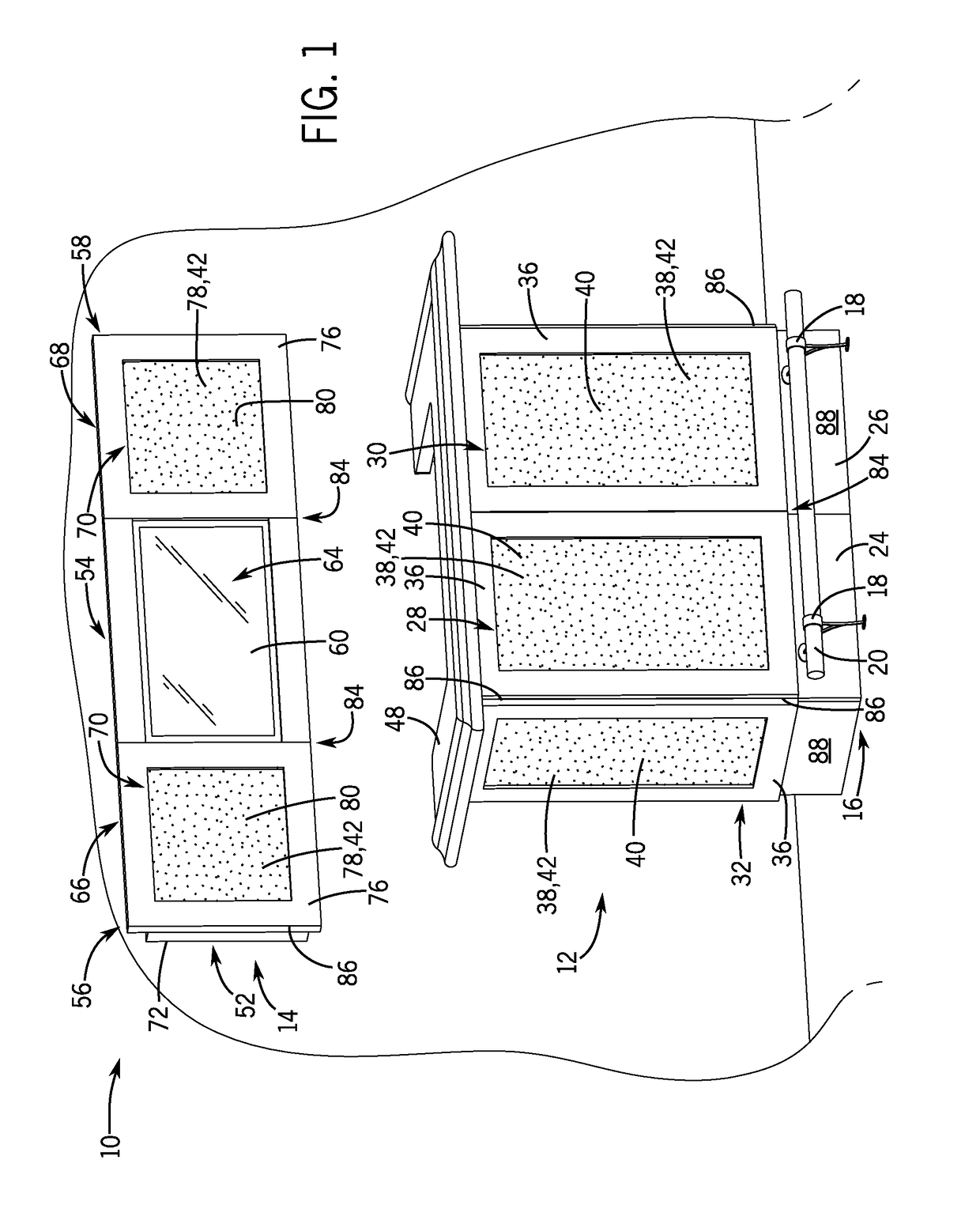 Cabinetry system having removable cabinet faces and reversible inserts