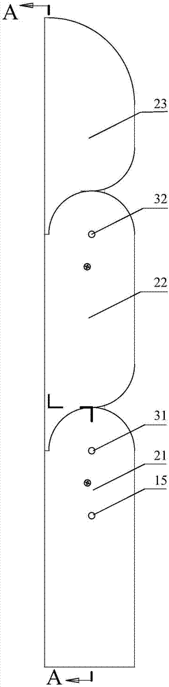 Link-type variable grasping force cooperative self-adaptive finger device