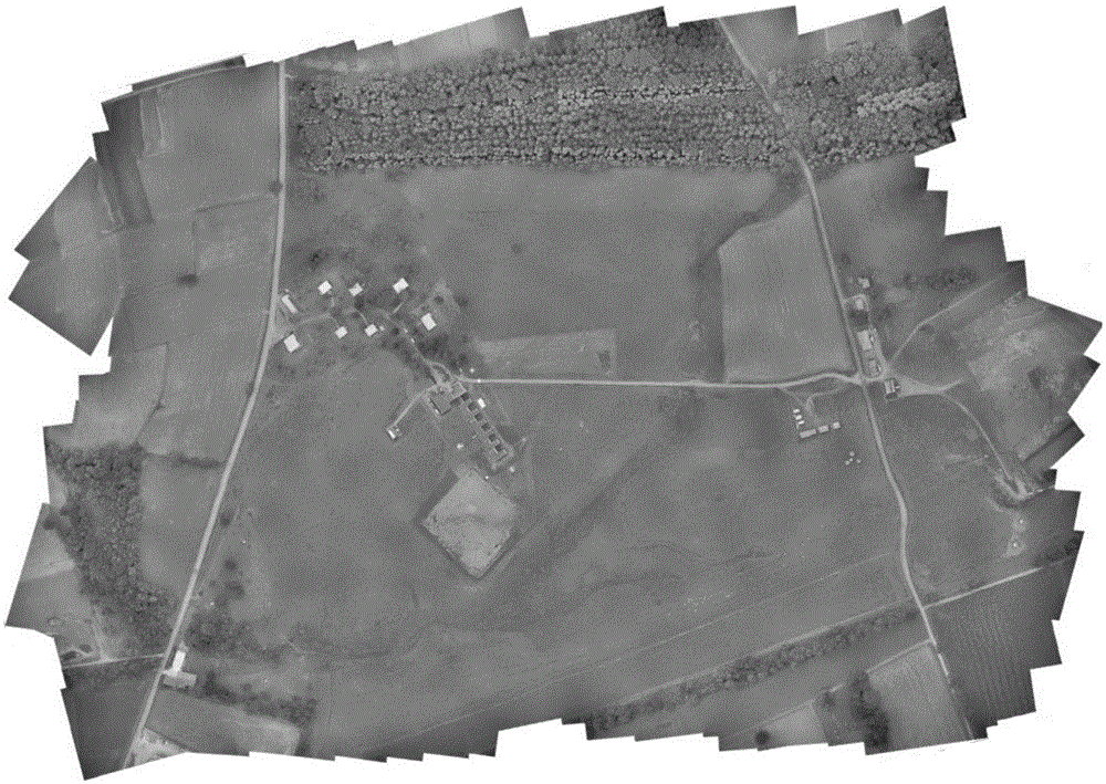 Unmanned aerial vehicle image splicing method