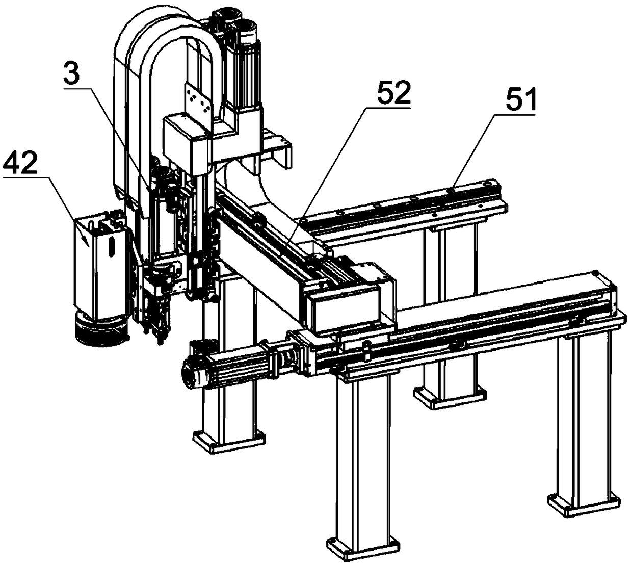 Marking rod assembling device, full-automatic production line and marking rod assembling method