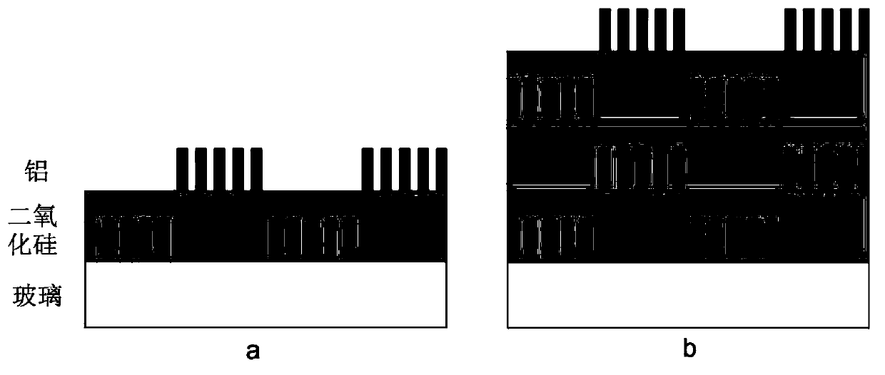 Micro polaroid array on basis of metal nanometer optical gratings and preparation method thereof