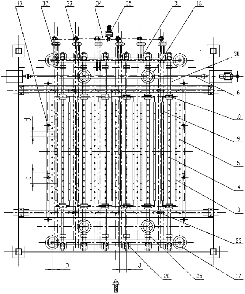 A mobile lens pole electrostatic precipitator with rotating dust cleaning brush