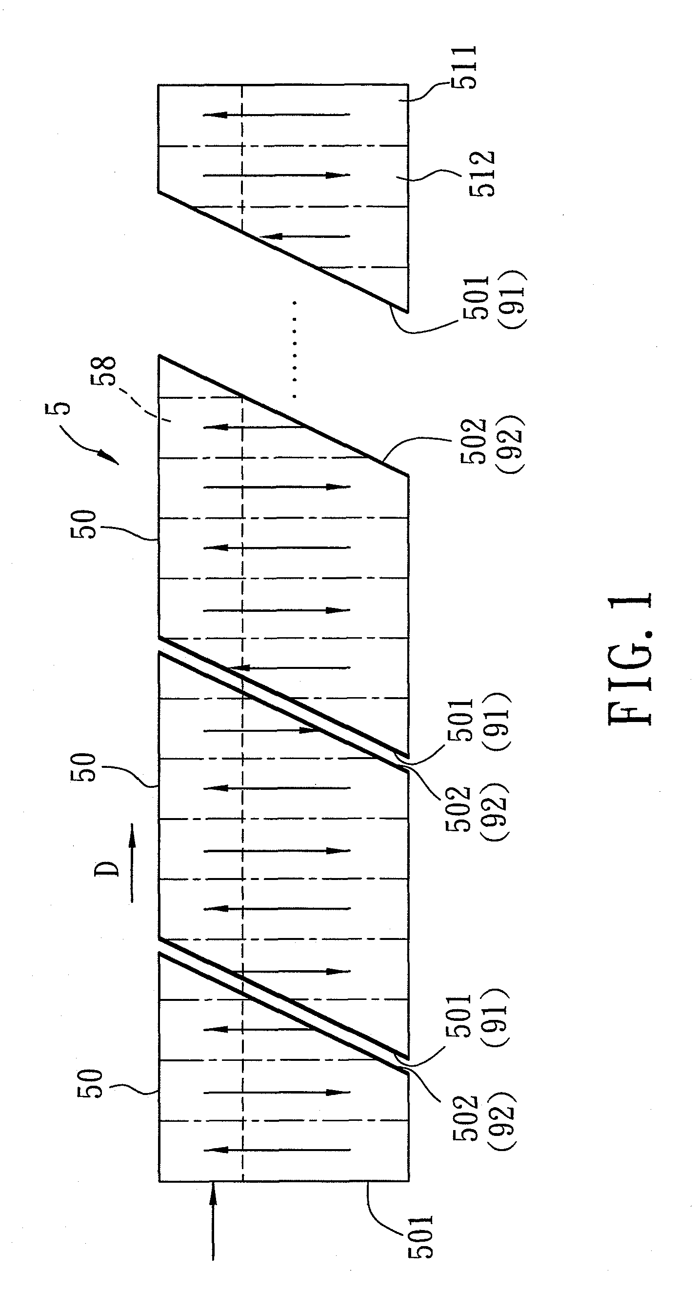 Quasi-phase matched optical waveguide for preventing back conversion