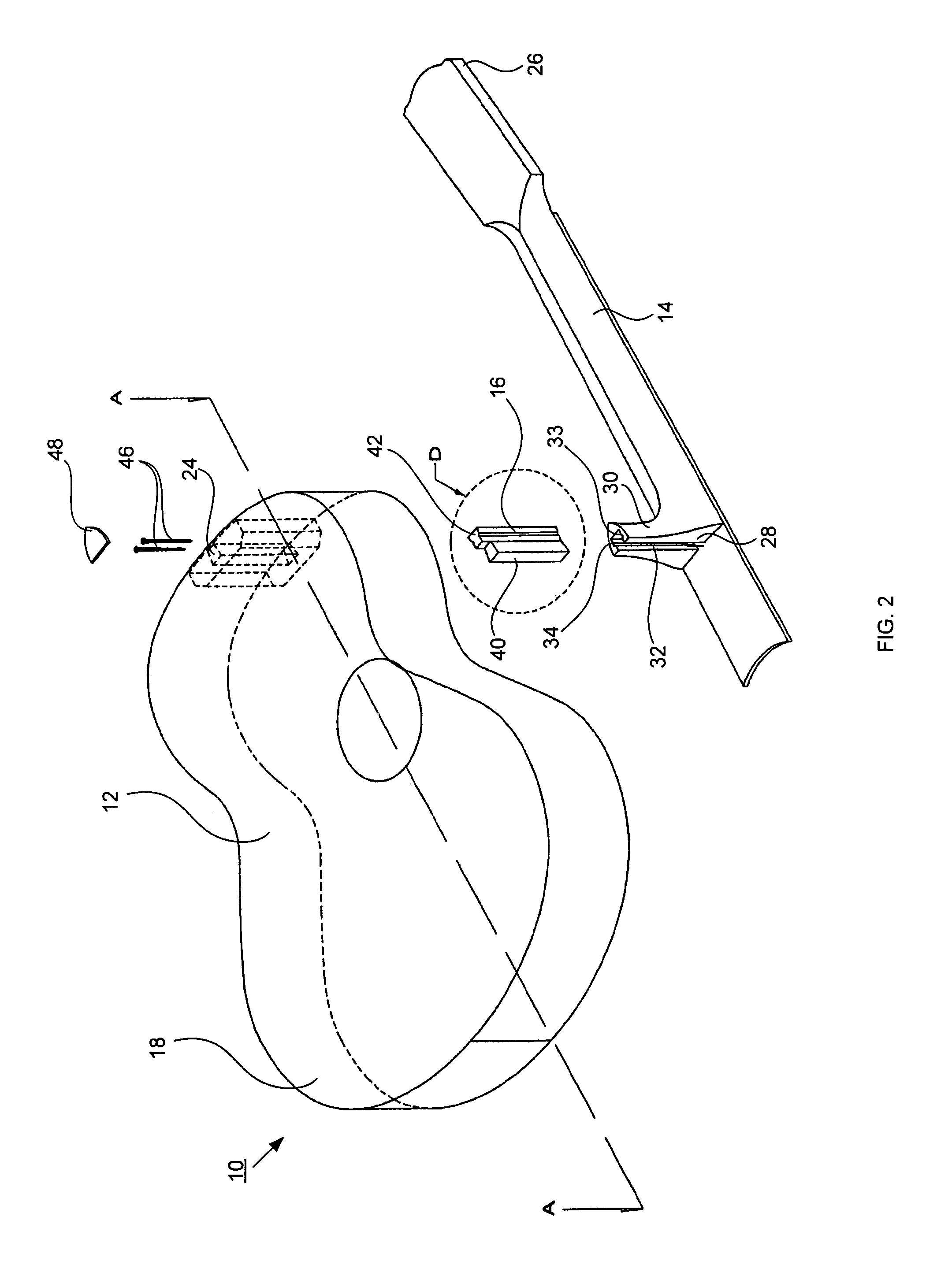 Neck and body joint for a musical instrument