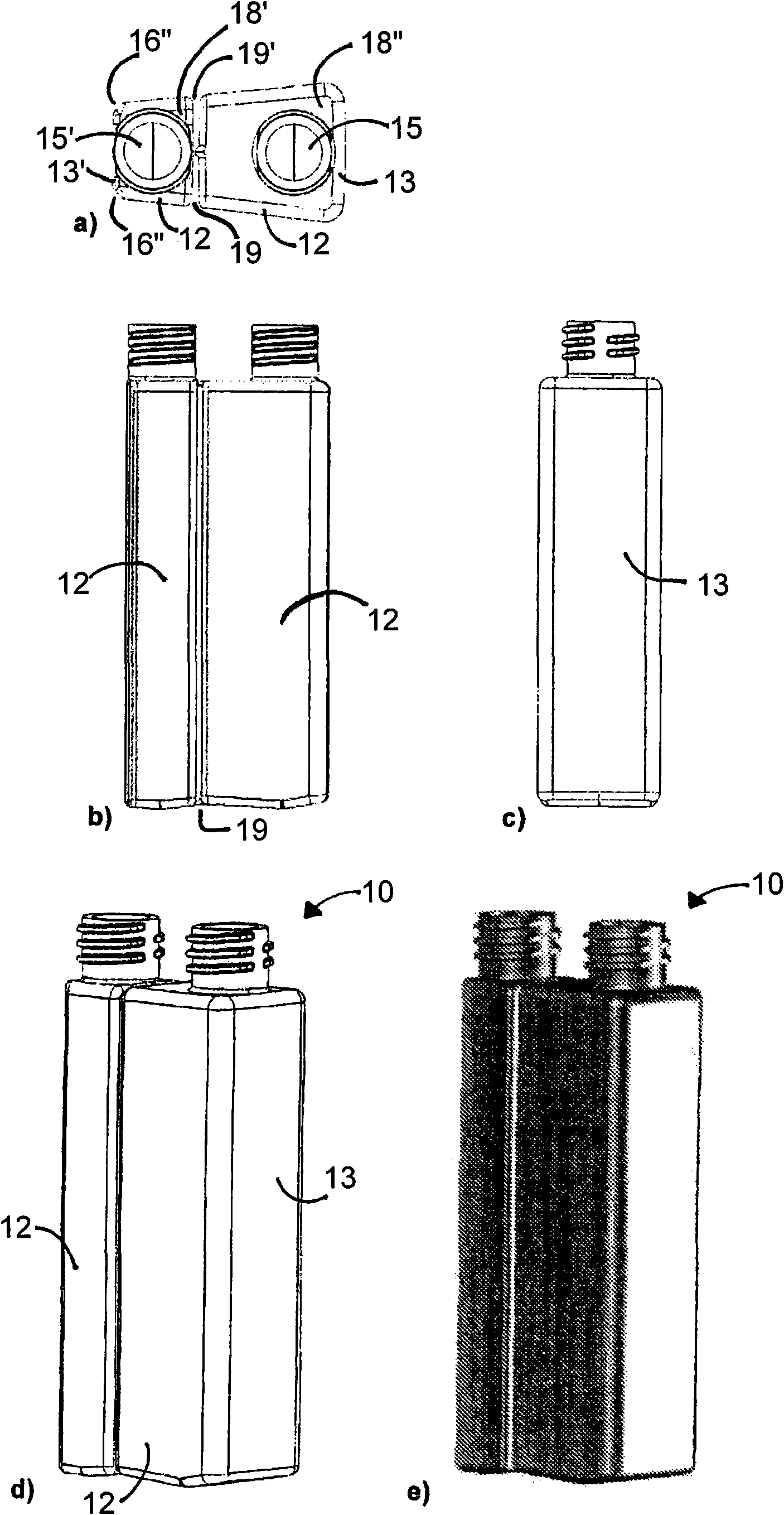 Reagent container and reagent carousel