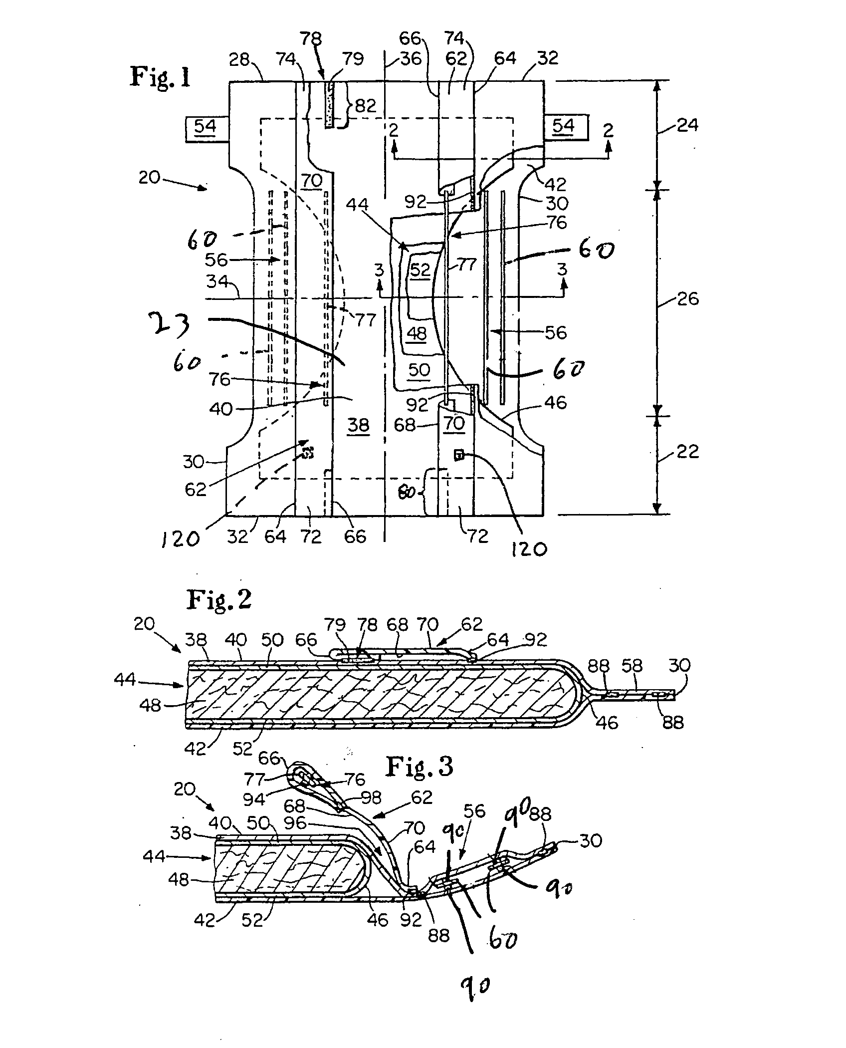 Barrier cuff for a unitary disposable absorbent article having intermediate bond for sustained fit