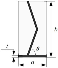 Underwater sound absorption structure filled with viscous-elastic materials and provided with partition plates arranged in crossed and transversely-enhanced mode