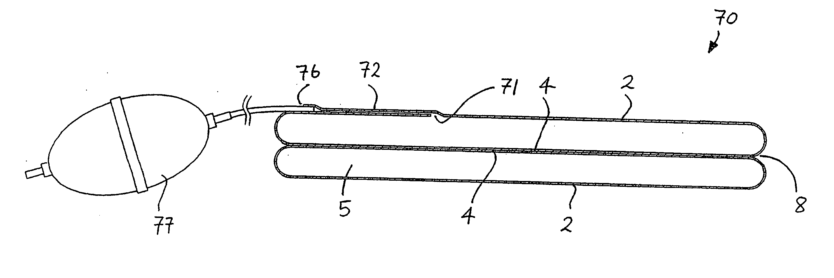 Evertable insertion tube for colonoscope