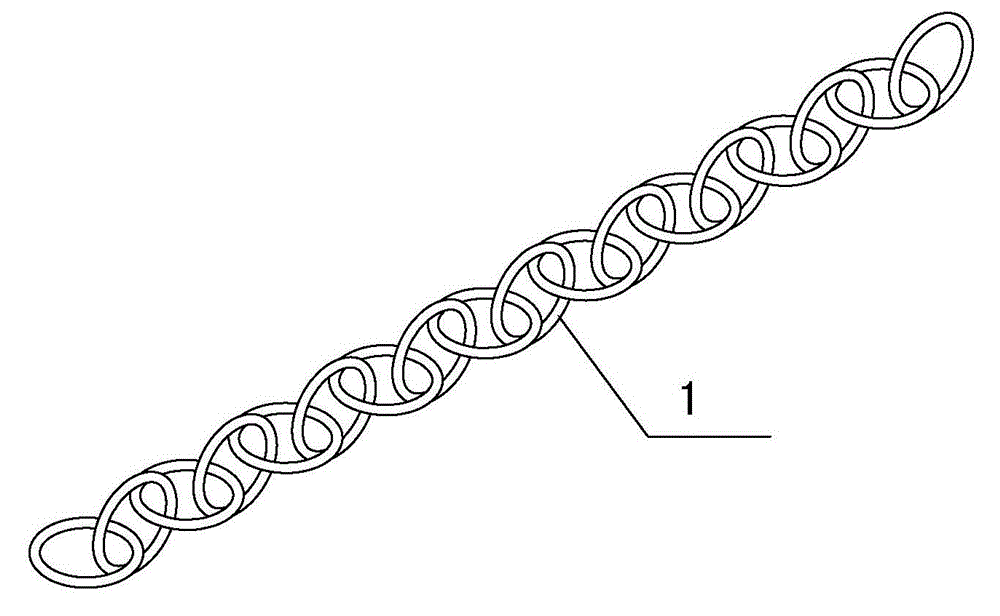 A seamless processing method for chain ornaments