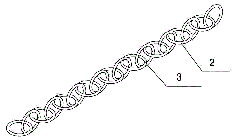 A seamless processing method for chain ornaments