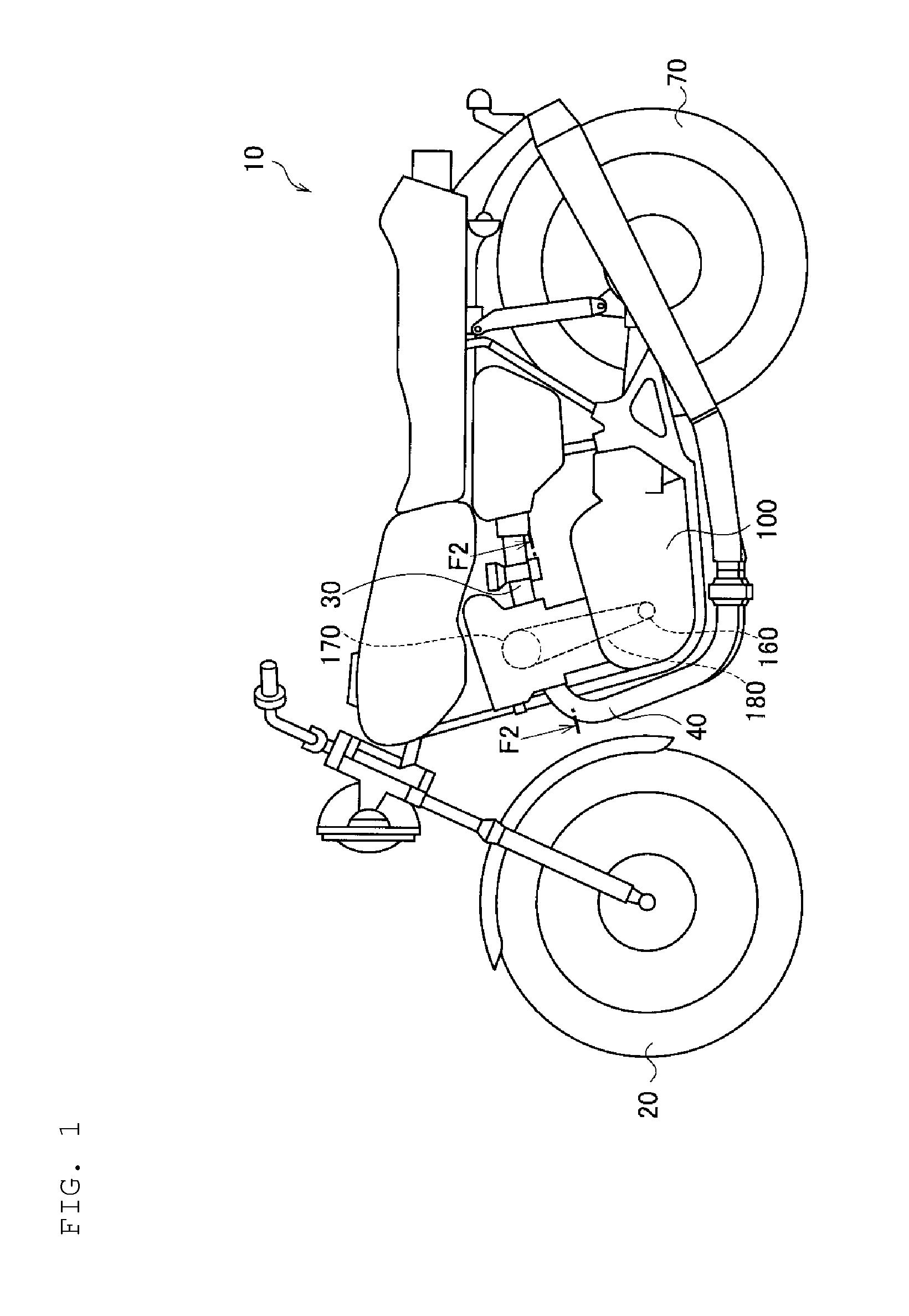 Four cycle internal combustion engine and vehicle