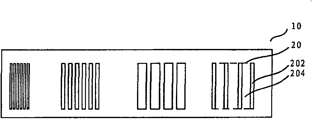 Test substrate, test substrate mask and test substrate forming method