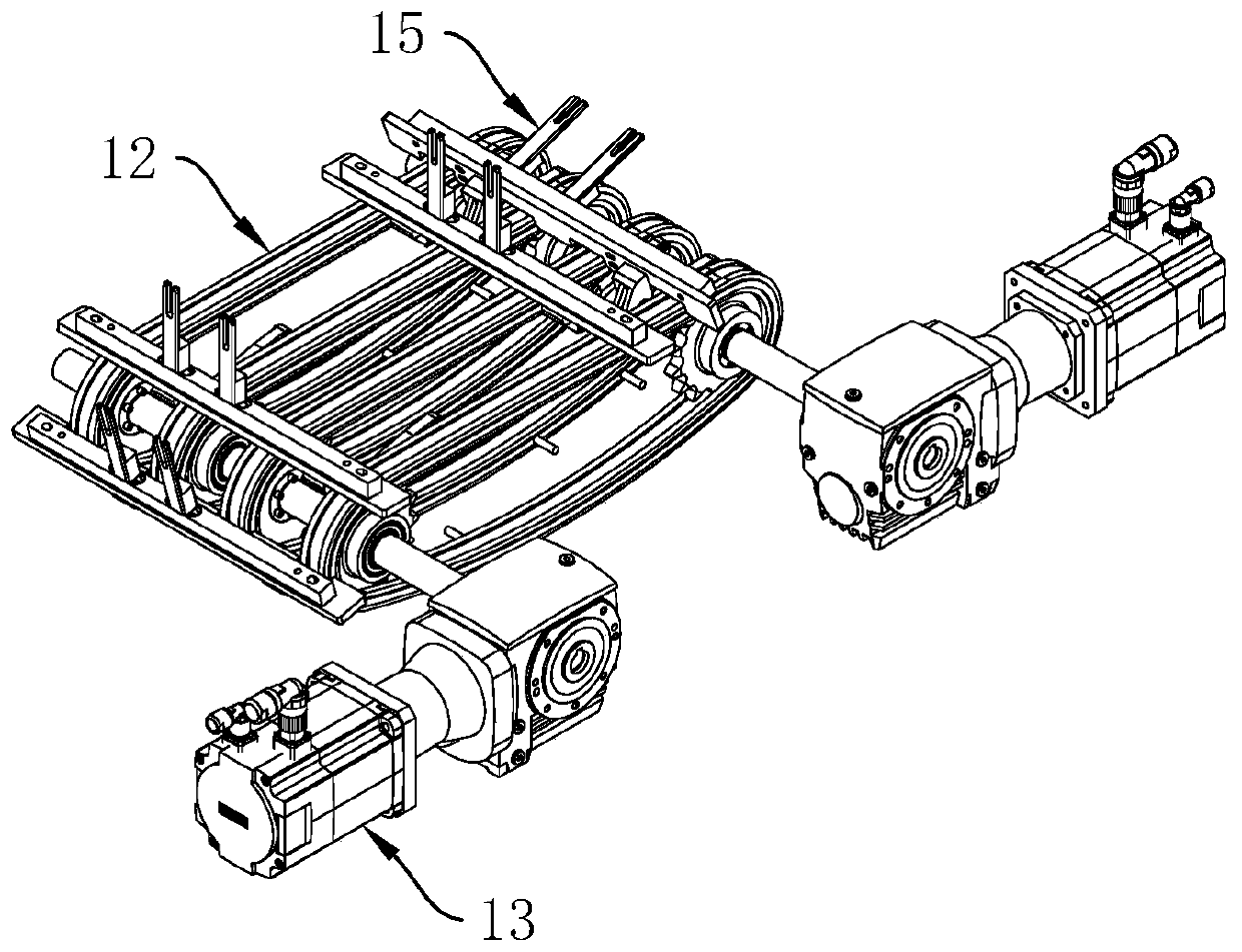 High-speed full-automatic grouping and track combining machine device