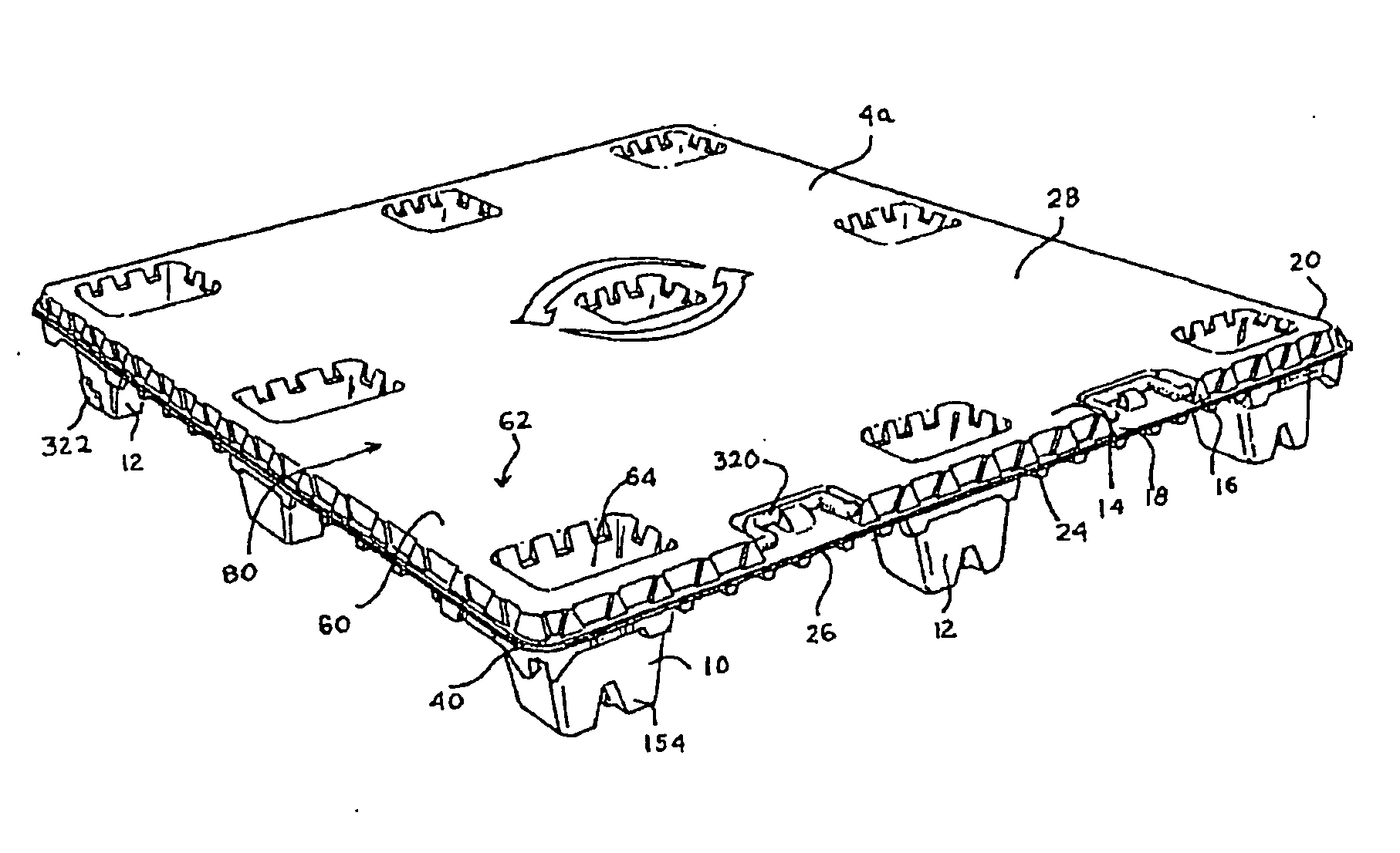 Fire resistant pallet