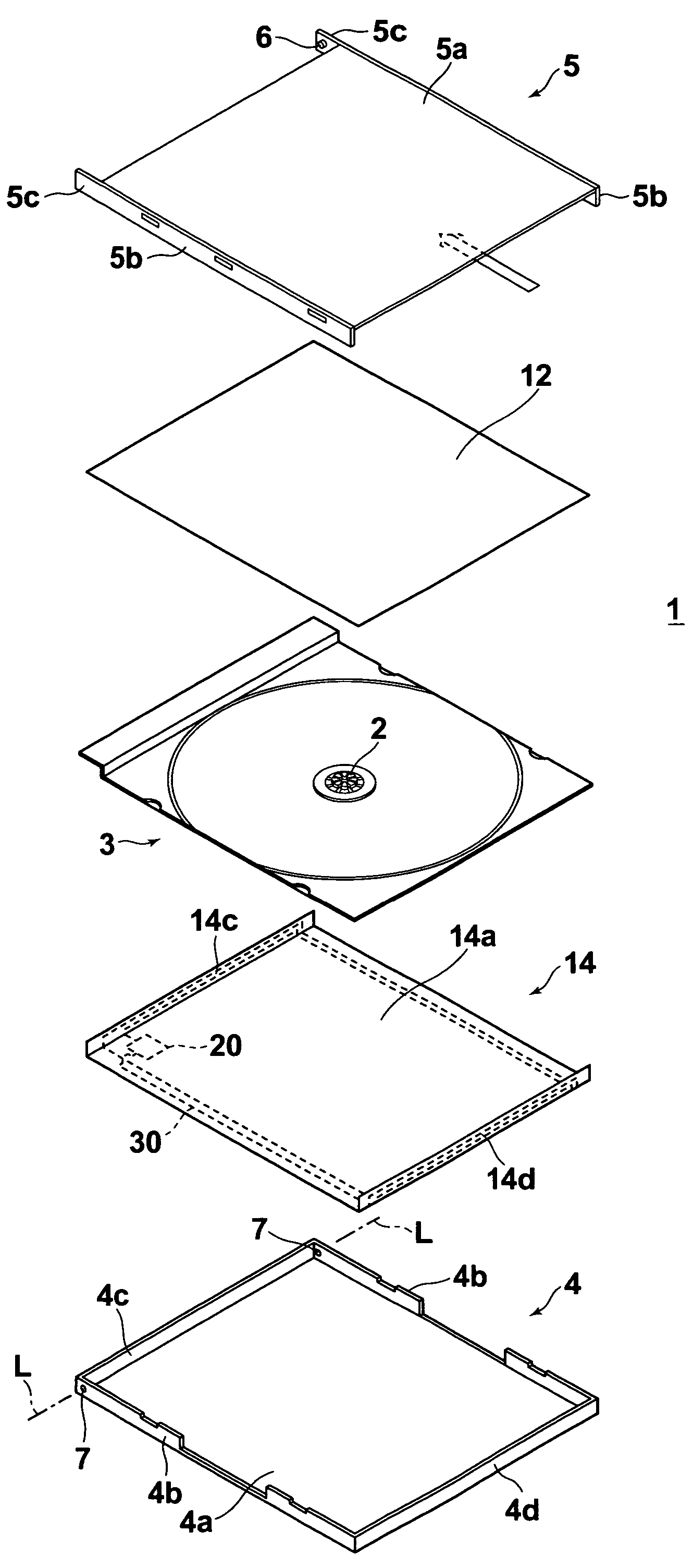 Index card for recording medium casing and recording medium casing