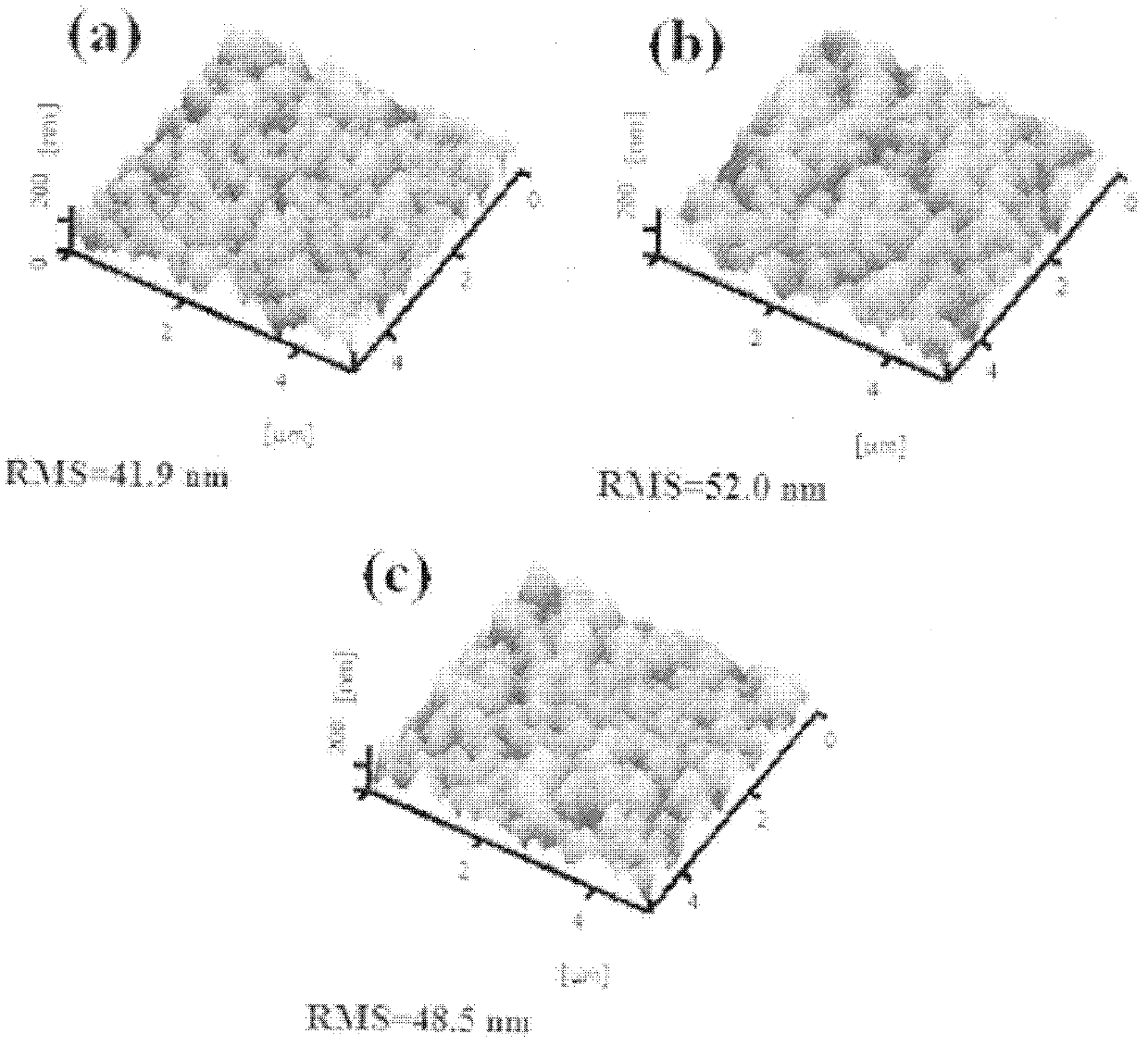 Suede-structured ZnO film prepared by alternative growth technology and application thereof