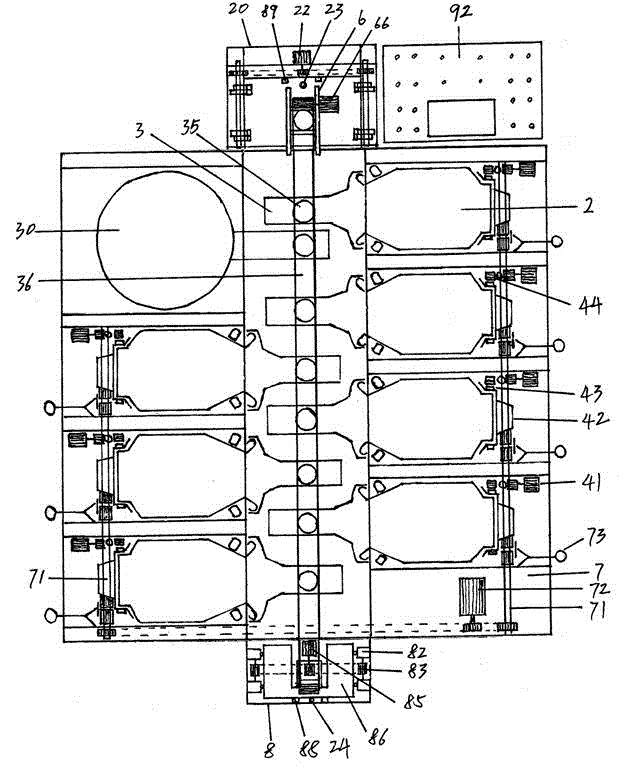 Novel automatic dish distributing device