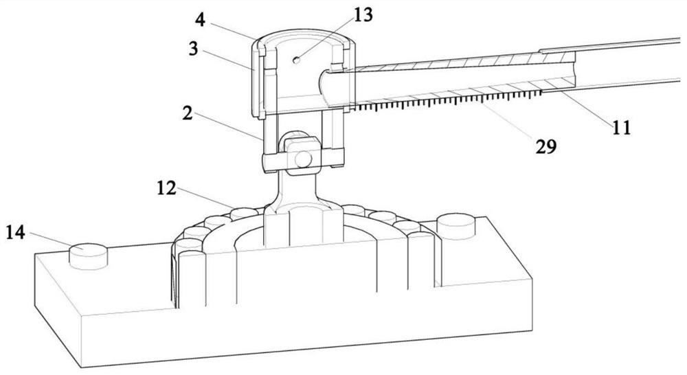 Vibration test device for composite riser-free drill string coupled with drilling fluid circulation