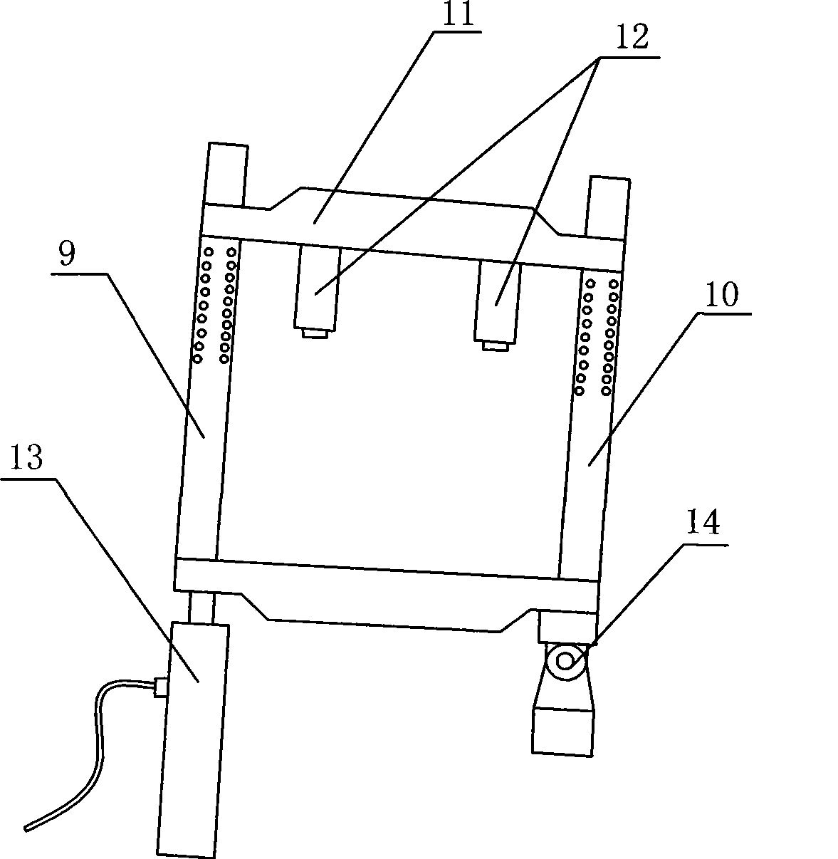 Stope mine pressing three-dimensional physical simulation test stand