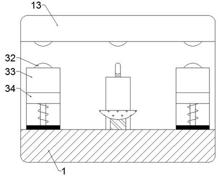 Detection device for detecting bending degree of building H-shaped steel beam