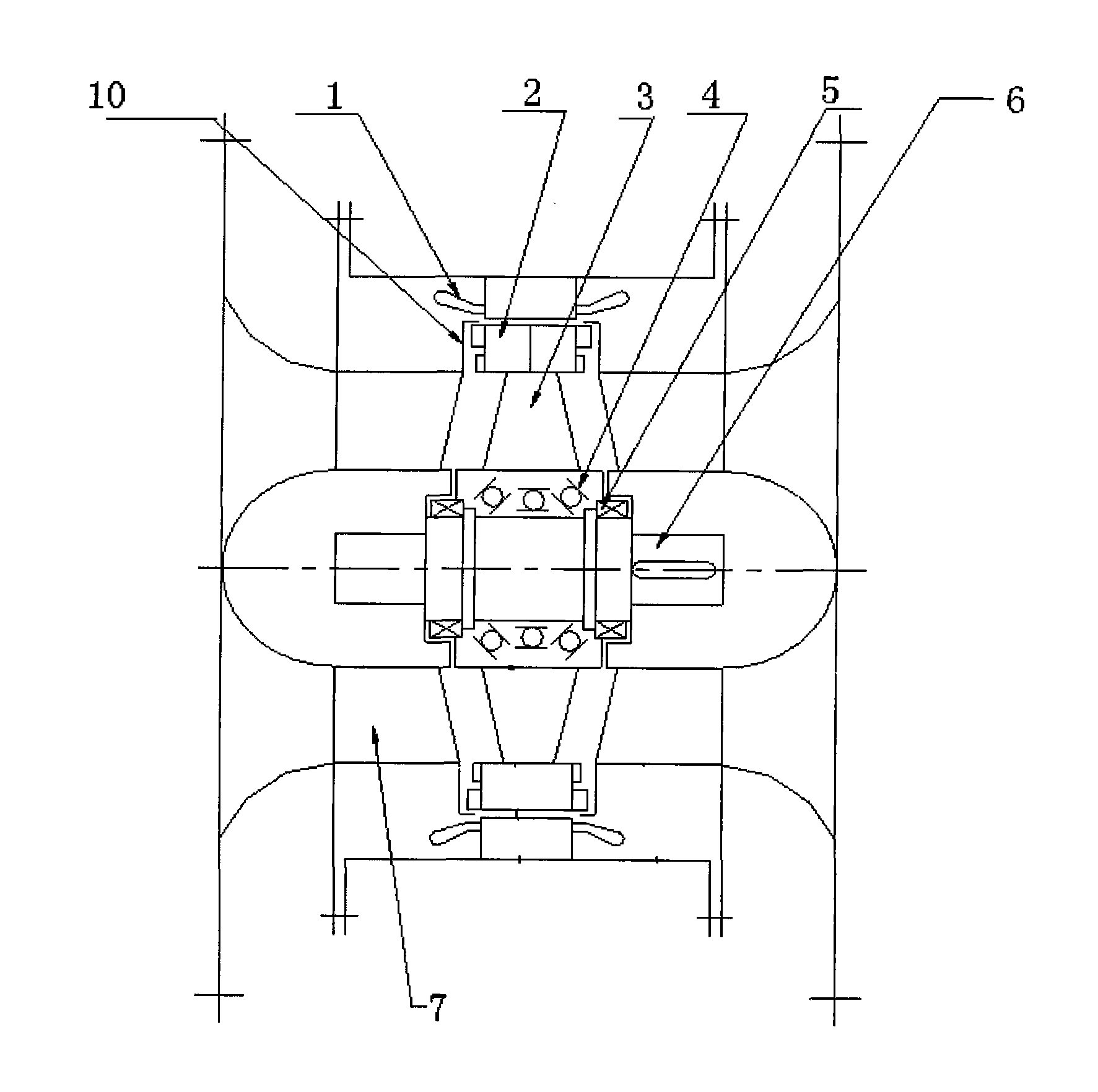 Novel fully-tubular electric submerged pump with shaft incapable of transferring torque