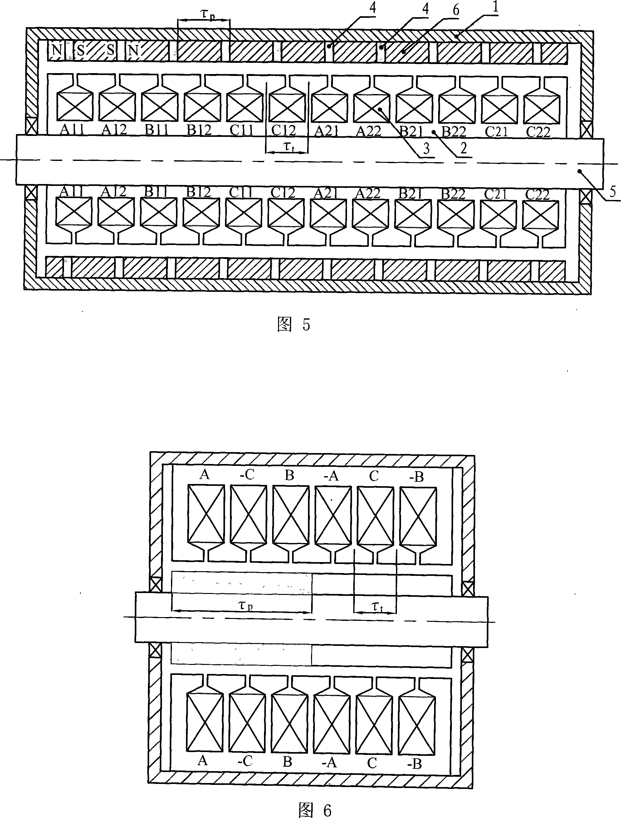 Cylinder-shaped polyphase linear permanent-magnet synchronous generator